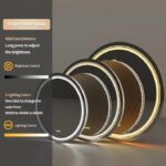 Frameless LED Bathroom Mirror with Dual Lighting, Anti-Fog, and Touch Controls – Modern Round Design