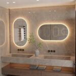 EcoLuxe Arched LED Mirror – Touch Controls, Anti-Fog, and Energy-Efficient Lighting