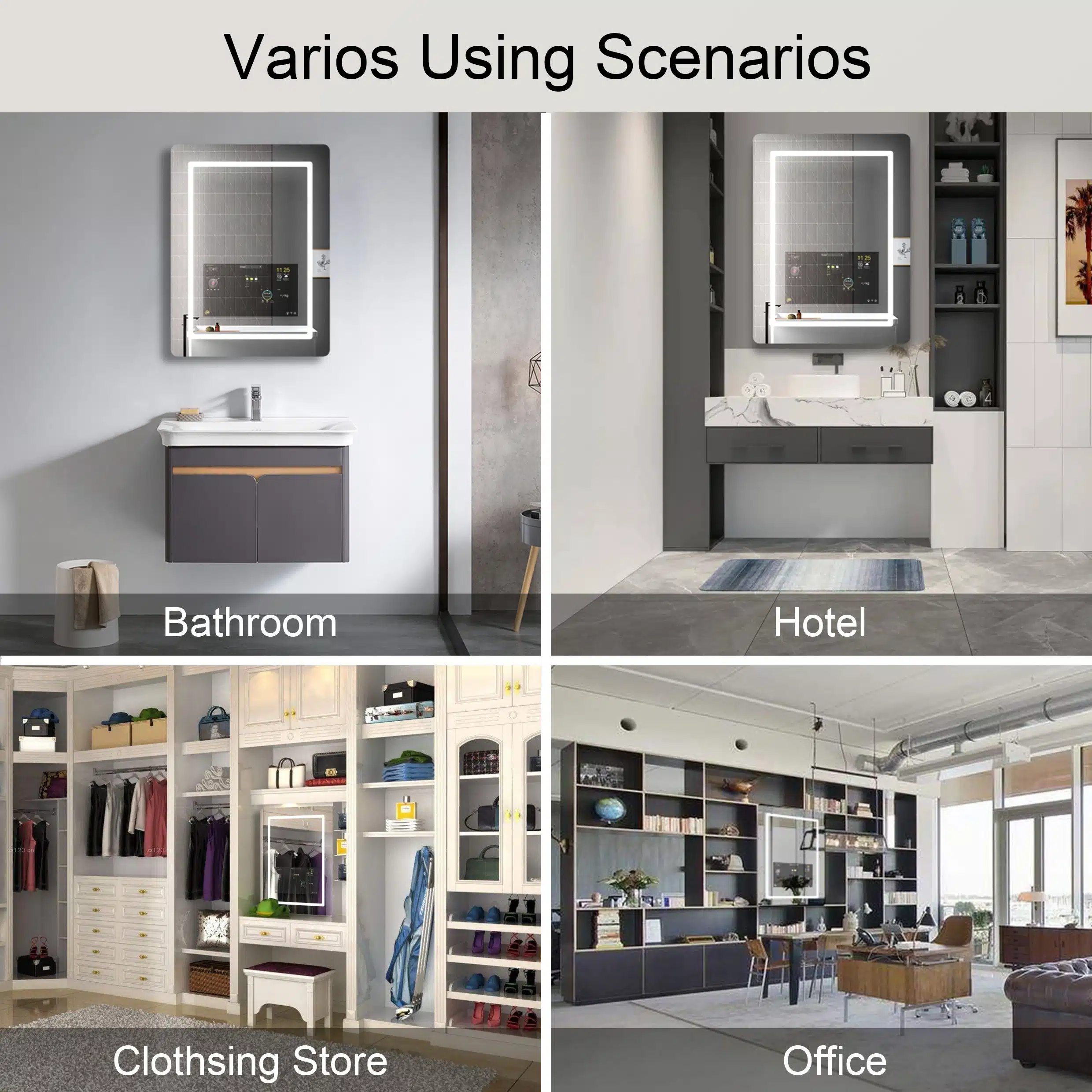 Smart LED Bathroom Mirror with Android TV