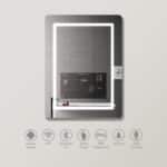 Round Smart LED Mirror with Android TV
