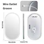 EcoLuxe Arched LED Mirror – Touch Controls, Anti-Fog, and Energy-Efficient Lighting