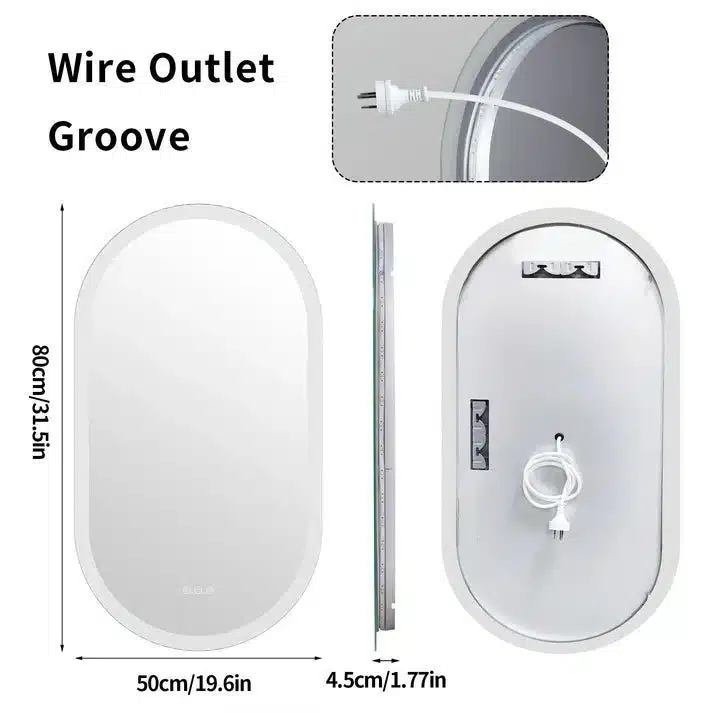 EcoLuxe Arched LED Mirror – Touch Controls, Anti-Fog, and Energy-Efficient Lighting - Uncategorized | LightMirror.in