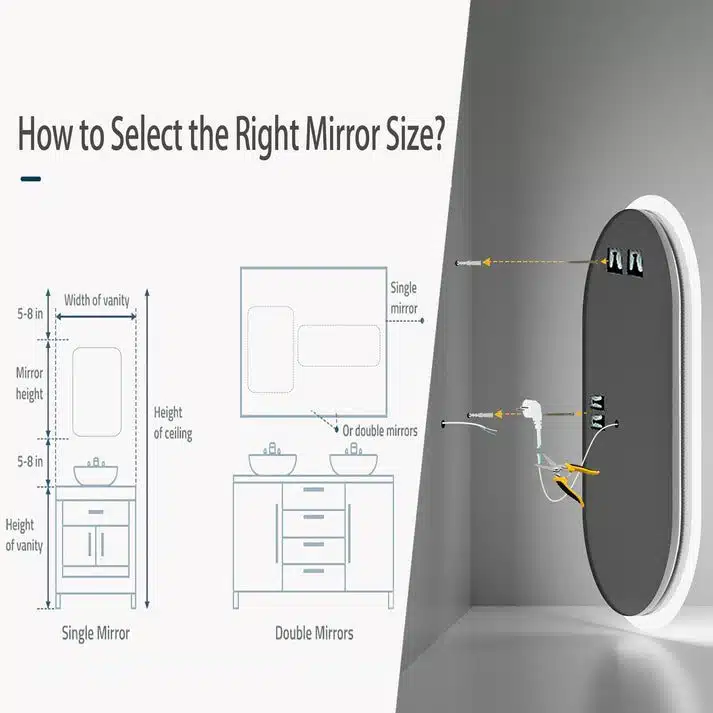 Arched Illumina LED Bathroom Mirror – Oval Design, Anti-Fog, and Adjustable Lighting - Uncategorized | LightMirror.in