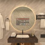 Oval Smart LED Mirror with Android TV