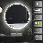LuminaSphere LED Circle Bathroom Mirror – Anti-Fog, Dimmable, and Touch Controls