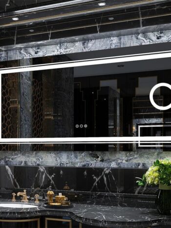 30"x60" LED Mirror with 3X Magnifying, Anti-Fog, and Dimmable Lighting