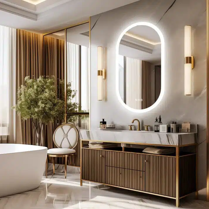 Smart Oval LED Vanity Mirrors.
