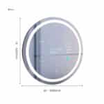 Round Android Smart LED TV Mirror with Touch & Remote Controlv