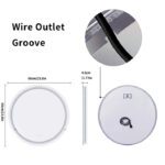 Frameless LED Bathroom Mirror with Dual Lighting, Anti-Fog, and Touch Controls – Modern Round Design