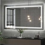 Wisfor LED Lighted Bathroom Mirror – Anti-Fog, Dimmable, and Touch Controls