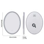 LuxeView LED Oval Bathroom Mirror – Dual Illumination, Anti-Fog, and Dimmable Lighting