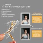 Square Illuminated Bathroom Mirror – Anti-Fog, Dimmable, and Touch Controls