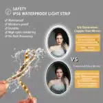 LuxeView LED Oval Bathroom Mirror – Dual Illumination, Anti-Fog, and Dimmable Lighting