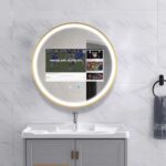 Round Framed Android TV LED Mirror