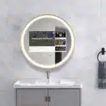 Round Framed Android TV LED Mirror