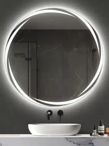 Round forsted design