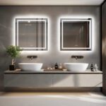 Frameless LED Lighted Bathroom Mirror – Dual Lighting, Anti-Fog, and Touch Controls