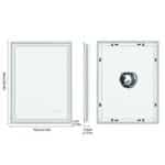 Super Bright LED Bathroom Backlit Mirror – Anti-Fog, Dimmable, and Touch Controls