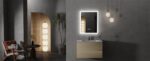 20×30 Inch Rectangular LED Bathroom Mirror – Anti-Fog, Dimmable, and Touch Controls