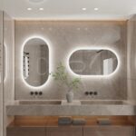 EcoLuxe Arched LED Mirror – Touch Controls, Anti-Fog, and Energy-Efficient Lighting