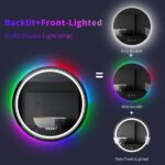 Spectrum Glow Round LED Bathroom Mirror – RGB Backlit, Anti-Fog, and Touch Controls