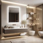 Super Bright LED Bathroom Backlit Mirror – Anti-Fog, Dimmable, and Touch Controls