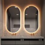 EcoLuxe Arched LED Mirror – Touch Controls, Anti-Fog, and Energy-Efficient Lighting