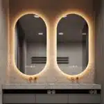 EcoLuxe Arched LED Mirror – Touch Controls, Anti-Fog, and Energy-Efficient Lighting