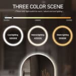 Arched Illumina LED Bathroom Mirror – Oval Design, Anti-Fog, and Adjustable Lighting