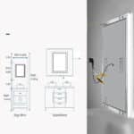 LED Bathroom Mirror with Bluetooth Speaker, Anti-Fog, and Dimmable Lighting