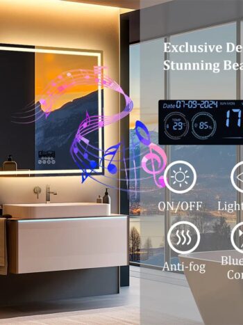 smart square led mirror