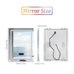 LED Bathroom Mirror with Bluetooth Speaker, Anti-Fog, and Dimmable Lighting