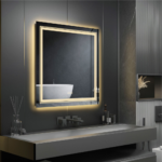 Frameless LED Lighted Bathroom Mirror – Dual Lighting, Anti-Fog, and Touch Controls