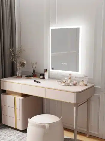 LED vanity mirrors for bridal prep rooms adding elegance and functionality.