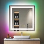 Lumina Glow RGB Backlit Front Lighted Mirror with Anti-Fog and Touch Controls