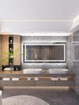 Rectangle LED Mirrors for His & Hers Luxury Bathrooms