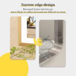 Gold Framed LED Bathroom Mirror – Anti-Fog, Dimmable, and Touch Control