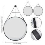 Radiant Halo Frame Round Bathroom Mirror – LED Lighting, Anti-Fog, and Touch Controls