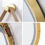 Radiant Halo Frame Round Bathroom Mirror – LED Lighting, Anti-Fog, and Touch Controls