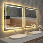 Frameless LED Lighted Bathroom Mirror – Dual Lighting, Anti-Fog, and Touch Controls