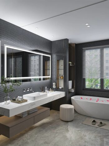 Wisfor LED Lighted Bathroom Mirror – Anti-Fog, Dimmable, and Touch Controls - Uncategorized | LightMirror.in