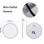 Frameless LED Bathroom Mirror with Dual Lighting, Anti-Fog, and Touch Controls – Modern Round Design