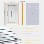 Gold Framed LED Bathroom Mirror – Anti-Fog, Dimmable, and Touch Control