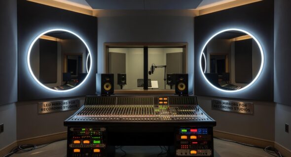 Best LED Mirrors for Modern Music Recording Studios
